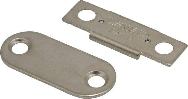 Sugatsune - 1-25/64" Long x 12" Wide x 2.2" High, Neodymium & Steel Ultra Thin Magnetic Catch - Nickel Coated, 5.9 Magnetic Force, 1-25/64" Long Strike, 15" Wide Strike - Americas Industrial Supply