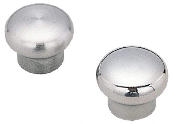 Sugatsune - 304 Stainless Steel Round Drawer or Lid Knob - 1-25/64" Base Diam, 1-63/64" Diam, 1-11/32" High, M5x0.8 - Americas Industrial Supply