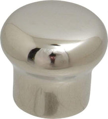 Sugatsune - 304 Stainless Steel Round Drawer or Lid Knob - 45/64" Base Diam, 63/64" Diam, 7/8" High, M4x0.7 - Americas Industrial Supply