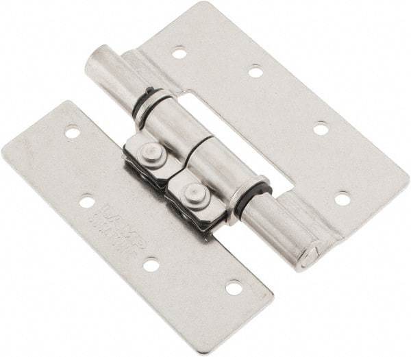 Sugatsune - 3-35/64" Long x 3-1/4" Wide x 5/64" Thick, Stainless Steel Torque Hinge - Stainless Steel, Polished Finish - Americas Industrial Supply