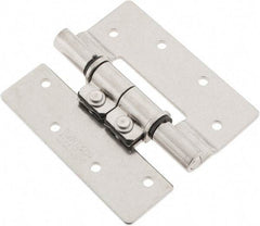 Sugatsune - 3-35/64" Long x 3-1/4" Wide x 5/64" Thick, Stainless Steel Torque Hinge - Stainless Steel, Polished Finish - Americas Industrial Supply