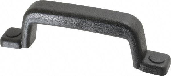 Sugatsune - Polyurethane Around Steel Core Chest Handle - 185mm Wide x 2-1/16" High, Black Coated, 2 Holes - Americas Industrial Supply