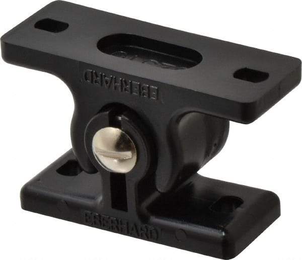 Sugatsune - 2-17/64" Long x 1" Wide x 1-1/4" High, Polyamide Adjustable Knuckle Catch - Black Coated, 18 - 44 Magnetic Force, 18-44 N/Lb Pull Force, 29-59 N/Lb Push Force, 2-41/64" Long Strike, 1-1/4" Wide Strike - Americas Industrial Supply