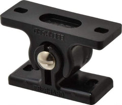 Sugatsune - 2-17/64" Long x 1" Wide x 1-1/4" High, Polyamide Adjustable Knuckle Catch - Black Coated, 18 - 44 Magnetic Force, 18-44 N/Lb Pull Force, 29-59 N/Lb Push Force, 2-41/64" Long Strike, 1-1/4" Wide Strike - Americas Industrial Supply