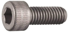 Made in USA - #8-32 UNC Hex Socket Drive, Socket Cap Screw - Grade A-286 Alloy Steel, Passivated Finish, Fully Threaded, 1/2" Length Under Head - Americas Industrial Supply