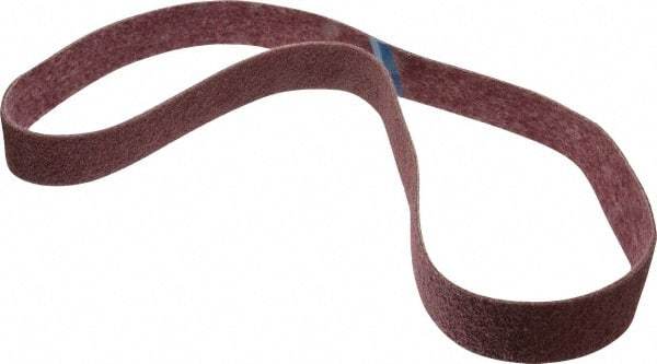 Brite Star - 2" Wide x 72" OAL, 120 Grit, Aluminum Oxide Abrasive Belt - Aluminum Oxide, Medium, Nonwoven, Series SC-BS - Americas Industrial Supply