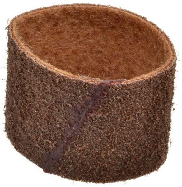 Brite Star - 3" Wide x 10-11/16" OAL, 80 Grit, Aluminum Oxide Abrasive Belt - Aluminum Oxide, Coarse, Nonwoven, Series SC-BS - Americas Industrial Supply