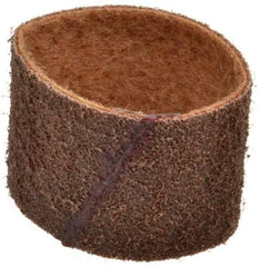 Brite Star - 3" Wide x 10-11/16" OAL, 80 Grit, Aluminum Oxide Abrasive Belt - Aluminum Oxide, Coarse, Nonwoven, Series SC-BS - Americas Industrial Supply