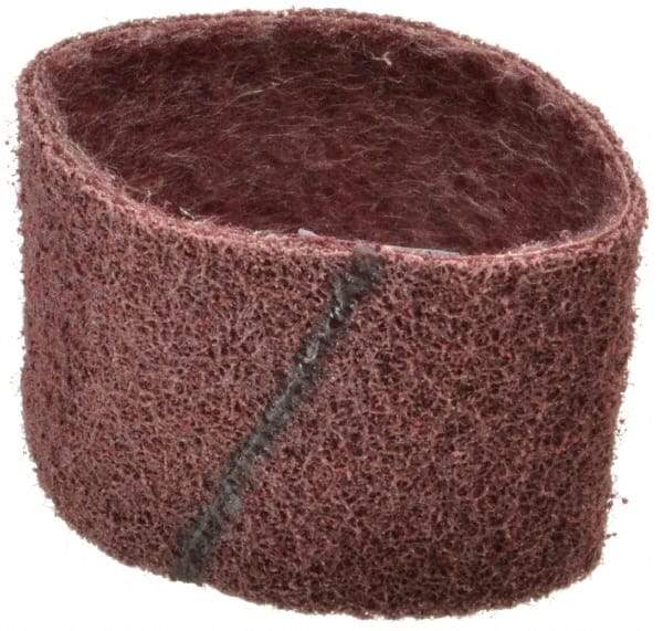 Brite Star - 3" Wide x 10-11/16" OAL, 120 Grit, Aluminum Oxide Abrasive Belt - Aluminum Oxide, Medium, Nonwoven, Series SC-BS - Americas Industrial Supply
