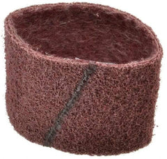 Brite Star - 3" Wide x 10-11/16" OAL, 120 Grit, Aluminum Oxide Abrasive Belt - Aluminum Oxide, Medium, Nonwoven, Series SC-BS - Americas Industrial Supply