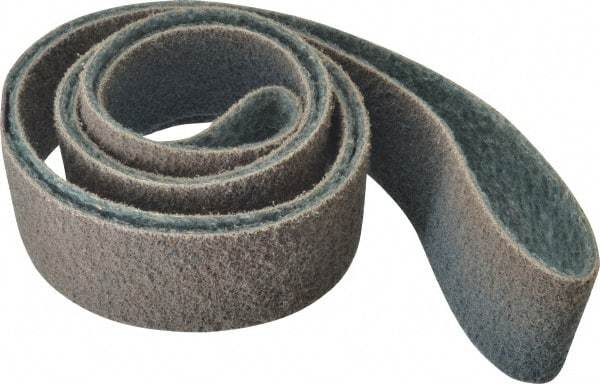 Brite Star - 3" Wide x 132" OAL, 320 Grit, Aluminum Oxide Abrasive Belt - Aluminum Oxide, Very Fine, Nonwoven, Series SC-BS - Americas Industrial Supply