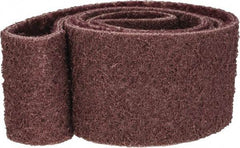 Brite Star - 2-1/2" Wide x 60" OAL, 120 Grit, Aluminum Oxide Abrasive Belt - Aluminum Oxide, Medium, Nonwoven, Series SC-BS - Americas Industrial Supply