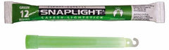 Cyalume - 10 Piece Green Chemical Lightstick - 6 Inch Long, 12 Hours Illumination Time, Nonflammable, Nontoxic and Waterproof, Snap and Shake Activation Method - Americas Industrial Supply