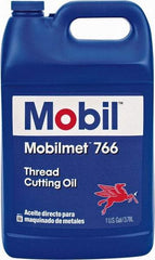 Mobil - Mobilmet 766, 1 Gal Bottle Cutting Fluid - Straight Oil, For Automatic Lathe Operations, Broaching, Gear Shaving, Milling, Parting-Off, Planing, Shaping, Tapping, Threading - Americas Industrial Supply