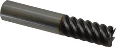 Guhring - 5/8", 1-1/4" LOC, 5/8" Shank Diam, 3-1/2" OAL, 6 Flute, Solid Carbide Square End Mill - Single End, FIREX Finish, Spiral Flute, 55° Helix, Centercutting, Right Hand Cut, Right Hand Flute, Series 3182 - Americas Industrial Supply