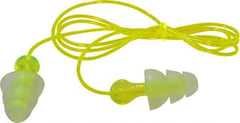 3M - Reusable, Corded, 26 dB, Flange Earplugs - Translucent, 100 Pairs - Americas Industrial Supply