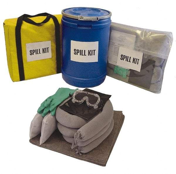 PRO-SAFE - Universal & Universal/Chemical Spill Kit - 14 Gal Polypropylene Pail - Americas Industrial Supply