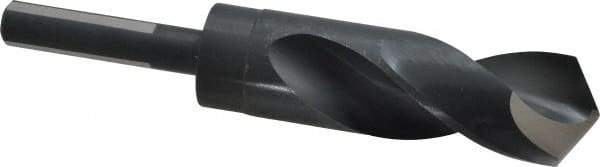 Chicago-Latrobe - 1-5/32" Drill, 118° Point, High Speed Steel Silver Deming & Reduced Shank Drill Bit - Oxide Finish, 6" OAL, Flats on Shank, 3-1/8" Flute Length, Right Hand Cut, Split Point, Spiral Flute, Regular Spiral - Americas Industrial Supply