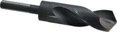 Chicago-Latrobe - 1-5/32" Drill, 118° Point, High Speed Steel Silver Deming & Reduced Shank Drill Bit - Oxide Finish, 6" OAL, Flats on Shank, 3-1/8" Flute Length, Right Hand Cut, Split Point, Spiral Flute, Regular Spiral - Americas Industrial Supply
