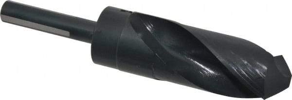 Chicago-Latrobe - 1-5/16" Drill, 118° Point, High Speed Steel Silver Deming & Reduced Shank Drill Bit - Oxide Finish, 6" OAL, Flats on Shank, 3-1/8" Flute Length, Right Hand Cut, Standard Point, Spiral Flute, Regular Spiral - Americas Industrial Supply