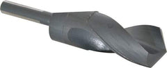 Chicago-Latrobe - 1-7/16" Drill, 118° Point, High Speed Steel Silver Deming & Reduced Shank Drill Bit - Oxide Finish, 6" OAL, Flats on Shank, 3-1/8" Flute Length, Right Hand Cut, Standard Point, Spiral Flute, Regular Spiral - Americas Industrial Supply