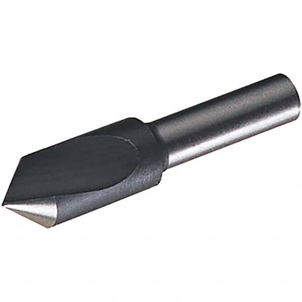 Chicago-Latrobe - 1" Head Diam, 12.7mm Shank Diam, 1 Flute 82° High Speed Steel Countersink - Americas Industrial Supply