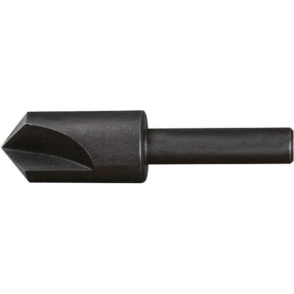 Chicago-Latrobe - 3/4" Head Diam, 1/2" Shank Diam, 3 Flute 82° High Speed Steel Countersink - Americas Industrial Supply