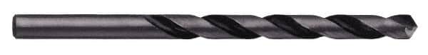 Chicago-Latrobe - 19/64" 118° High Speed Steel Jobber Drill - Oxide Finish, Right Hand Cut, Spiral Flute, Straight Shank, 4-3/8" OAL, Split Point - Americas Industrial Supply