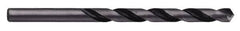 Chicago-Latrobe - 19/64" 118° High Speed Steel Jobber Drill - Oxide Finish, Right Hand Cut, Spiral Flute, Straight Shank, 4-3/8" OAL, Split Point - Americas Industrial Supply