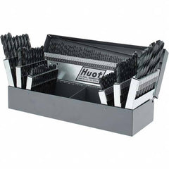 Chicago-Latrobe - 13mm Max, 118° Point, Oxide Finish, High Speed Steel Jobber Length Drill Bit Set - Exact Industrial Supply