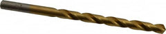 Chicago-Latrobe - #1 118° High Speed Steel Jobber Drill - TiN Finish, Right Hand Cut, Spiral Flute, Straight Shank, 3-7/8" OAL, Standard Point - Americas Industrial Supply