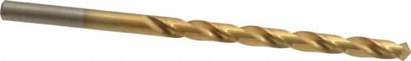Chicago-Latrobe - #16 118° High Speed Steel Jobber Drill - TiN Finish, Right Hand Cut, Spiral Flute, Straight Shank, 3-3/8" OAL, Standard Point - Americas Industrial Supply