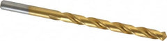 Chicago-Latrobe - Letter B 118° High Speed Steel Jobber Drill - TiN Finish, Right Hand Cut, Spiral Flute, Straight Shank, 4" OAL, Standard Point - Americas Industrial Supply