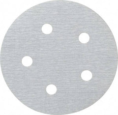 Made in USA - 5" Diam, 400 Grit, Silicon Carbide Hook & Loop Disc - Super Fine Grade, Coated, B Weight Paper Backing, - Americas Industrial Supply