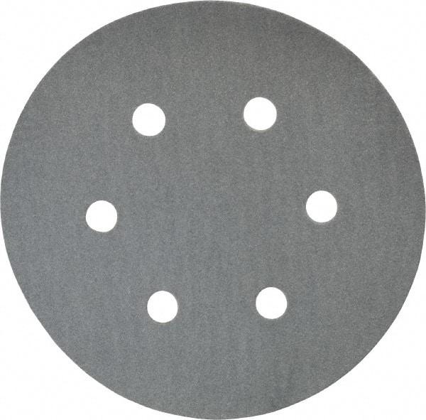 Made in USA - 6" Diam, 120 Grit, Silicon Carbide Hook & Loop Disc - Fine Grade, Coated, B Weight Paper Backing, - Americas Industrial Supply