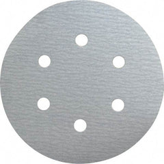Made in USA - 6" Diam, 220 Grit, Silicon Carbide Hook & Loop Disc - Very Fine Grade, Coated, B Weight Paper Backing, - Americas Industrial Supply