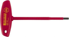 Wiha - 7/32" Hex, T-Handle, Insulated Hex Key - 6-29/32" OAL, Chrome Vanadium Molybdenum, Inch System of Measurement - Americas Industrial Supply