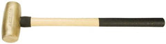 American Hammer - 10 Lb Head 2" Face Brass Head Hammer - 26" OAL, Wood Handle - Americas Industrial Supply