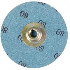 Standard Abrasives - 1-1/2" Disc Diam, 60 Grit, Aluminum Oxide Quick Change Disc - Type S Attaching System, Coated, Brown, Medium Grade, 20,000 RPM - Americas Industrial Supply