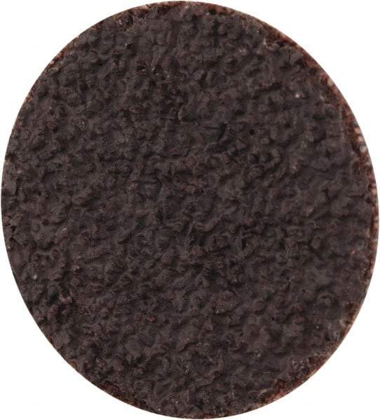 Tru-Maxx - 1" Disc Diam, 36 Grit, Aluminum Oxide Quick Change Disc - Type S Attaching System, Coated, Brown, Very Coarse Grade, 30,000 RPM - Americas Industrial Supply
