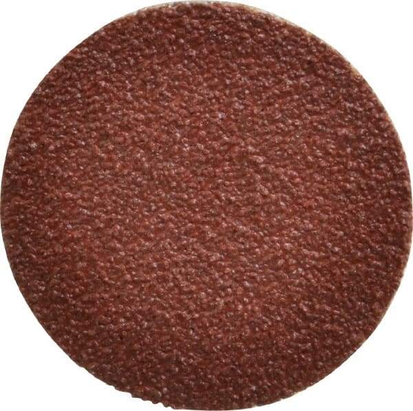 Tru-Maxx - 1-1/2" Disc Diam, 50 Grit, Aluminum Oxide Quick Change Disc - Type S Attaching System, Coated, Brown, Coarse Grade, 30,000 RPM - Americas Industrial Supply