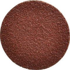 Tru-Maxx - 1-1/2" Disc Diam, 50 Grit, Aluminum Oxide Quick Change Disc - Type S Attaching System, Coated, Brown, Coarse Grade, 30,000 RPM - Americas Industrial Supply