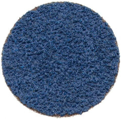 Tru-Maxx - 1" Disc Diam, 50 Grit, Zirconia Alumina Quick Change Disc - Type S Attaching System, Coated, Blue, Coarse Grade, 20,000 RPM - Americas Industrial Supply
