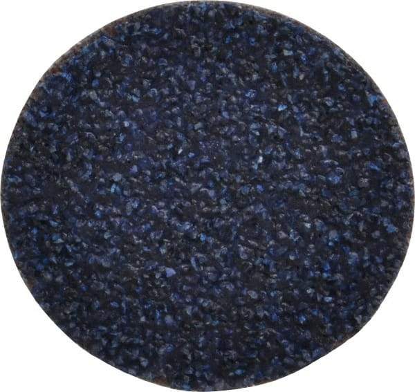 Tru-Maxx - 1-1/2" Disc Diam, 36 Grit, Zirconia Alumina Quick Change Disc - Type S Attaching System, Coated, Blue, Very Coarse Grade, 30,000 RPM - Americas Industrial Supply