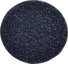 Tru-Maxx - 1-1/2" Disc Diam, 36 Grit, Zirconia Alumina Quick Change Disc - Type S Attaching System, Coated, Blue, Very Coarse Grade, 30,000 RPM - Americas Industrial Supply