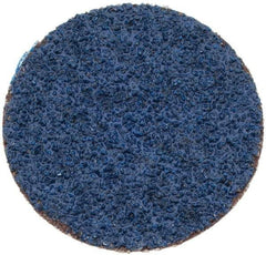 Tru-Maxx - 1-1/2" Disc Diam, 40 Grit, Zirconia Alumina Quick Change Disc - Type S Attaching System, Coated, Blue, Coarse Grade, 30,000 RPM - Americas Industrial Supply
