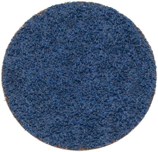 Tru-Maxx - 1-1/2" Disc Diam, 50 Grit, Zirconia Alumina Quick Change Disc - Type S Attaching System, Coated, Blue, Coarse Grade, 30,000 RPM - Americas Industrial Supply