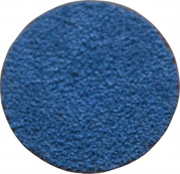 Tru-Maxx - 1-1/2" Disc Diam, 60 Grit, Zirconia Alumina Quick Change Disc - Type S Attaching System, Coated, Blue, Medium Grade, 30,000 RPM - Americas Industrial Supply