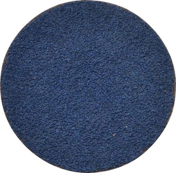 Tru-Maxx - 1-1/2" Disc Diam, 80 Grit, Zirconia Alumina Quick Change Disc - Type S Attaching System, Coated, Blue, Medium Grade, 30,000 RPM - Americas Industrial Supply