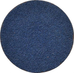 Tru-Maxx - 1-1/2" Disc Diam, 80 Grit, Zirconia Alumina Quick Change Disc - Type S Attaching System, Coated, Blue, Medium Grade, 30,000 RPM - Americas Industrial Supply